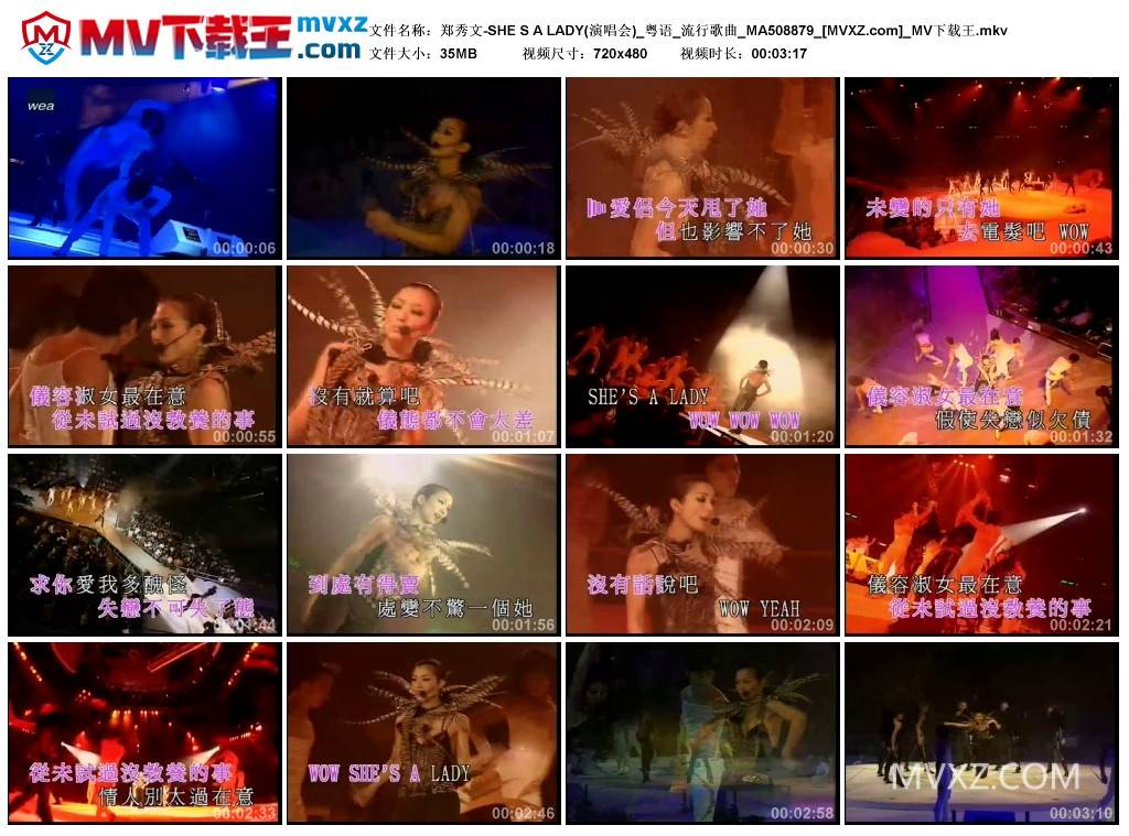 郑秀文-SHE S A LADY(演唱会)_粤语_流行歌曲_MA508879